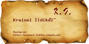 Kreisel Ildikó névjegykártya