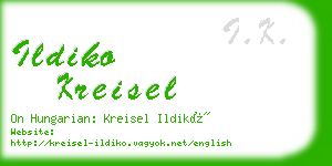 ildiko kreisel business card